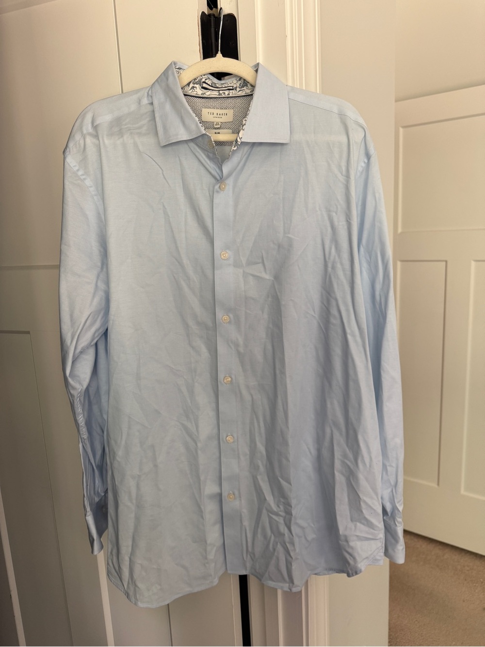 Ted Baker blue men’s long sleeve button down